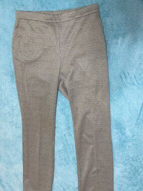 Sz PM Anne Klein Tan Checkered Pants